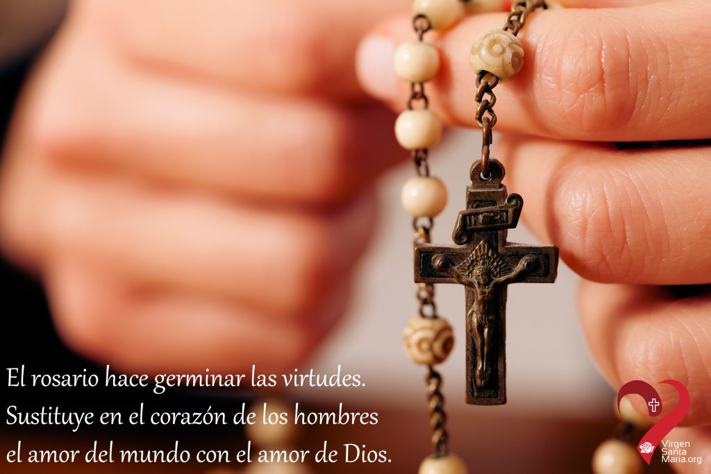 El rosario hace germinar las virtudes